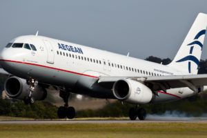 Aegean Airlines plane