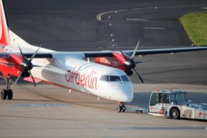 Air Berlin turbodrop plane