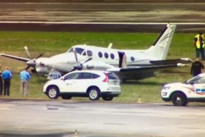 Beechcraft C90 King Air runway excursion