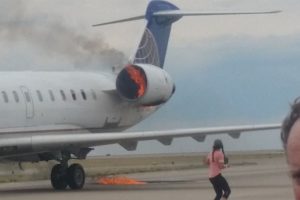 CRJ-700 caught fire