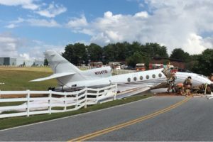 Dassault Falcon 50 runway excursion