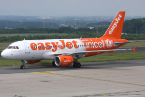 EasyJet plane flight