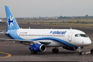 InterJet SSJ 100 plane