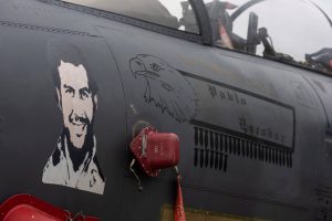 United States Air Force Decorate The Nose Of Their F-15 Eagle For Halloween