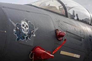 United States Air Force Decorate The Nose Of Their F-15 Eagle For Halloween6