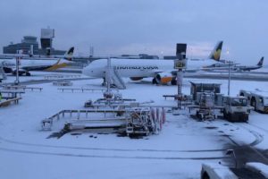 british airports snowfall