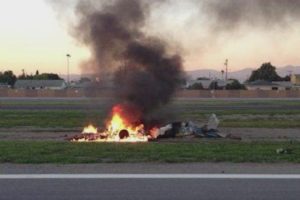 cessna 152 burning